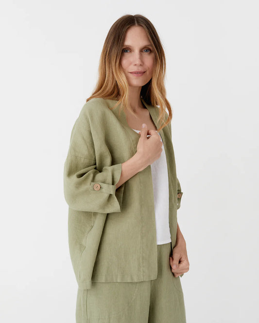 Banos-1 - Linen - Kimono jacket 